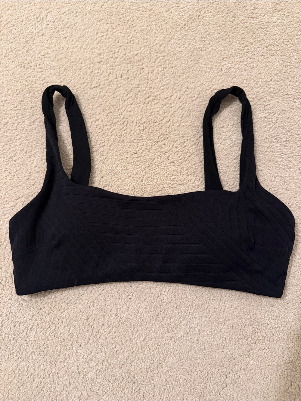 Aerie Striped Scoop Neck Bikini Top